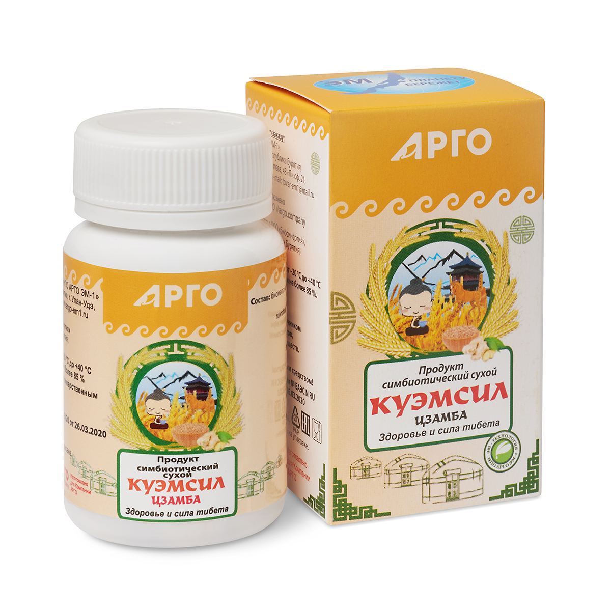 Продукт симбиотический «КуЭМсил Цзамба», таблетки, 60 шт